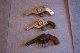 Smith Wesson Antique Lemon Squeeze and 2 Iver Johnson Nickel Antique - 2 of 2