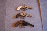 Smith Wesson Antique Lemon Squeeze and 2 Iver Johnson Nickel Antique - 1 of 2