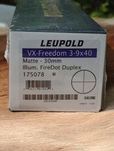 Leupold Freedom 3-9x40..30mm Firedot - 1 of 4