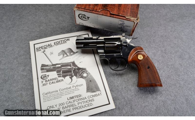 Colt ~ California Combat Python ~ .357 Mag.