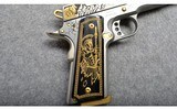 Smith & Wesson~SW1911 E-Series Engraved SK Customs "ARES"~.45 ACP - 3 of 10