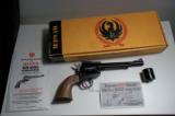 RUGER SINGLE SIX CONVERTABLE 22 LONG RIFLE 22 MAGNUM WITH BOX - 1 of 4