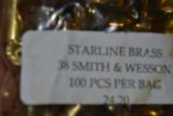 STARLINE 38 SMITH & WESSON BRASS NEW - 1 of 1