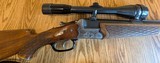 HEYM 55 7X57R/12gauge 1952 Engraved Combination Gun with Factory Mounted Variable Scope - Image 5 of 7