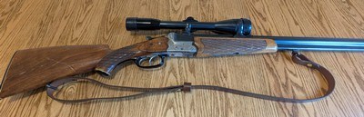 HEYM 55 7X57R/12gauge 1952 Engraved Combination Gun with Factory Mounted Variable Scope - Image 1 of 7