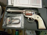 Set 2 Ruger Vaquero .45 colts s/s cowboy guns Mint in box - 1 of 3