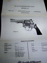 Smith Wesson Model 63 no dash .22 LR 4" s/s like new in original box manual & tools. - 12 of 13