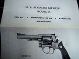 Smith Wesson Model 63 no dash .22 LR 4" s/s like new in original box manual & tools. - 13 of 13