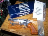 Smith Wesson Model 63 no dash .22 LR 4" s/s like new in original box manual & tools. - 1 of 13