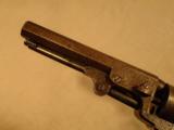 Factory Engraved 1849 Colt Pocket Pistol Percussion Revolver Gustave Young w/ Burl Grips 1852 .31 Cal ANTIQUE - 6 of 15