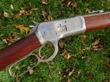 1892 Winchester Saddle Ring Carbine FULL NICKEL Fancy Wood & Swivels .44-40 1902 95% Excellent Lever Action SRC Factory Letter - 1 of 15