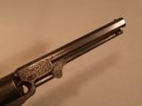 1851 Colt Navy Percussion Revolver Factory Gustave Young Engraved & Ivory Grips, Scarce "London" Style Iron Backstrap & Triggerguard - 10 of 15