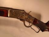 1886 Bullard Large Frame Deluxe Lever Action Rifle .45-70 Pistol Grip Checkered HIGH CONDITION Rare Antique - 2 of 15