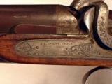 J. E. Evans Philadelphia 7 Gauge Percussion Double Barrel Shotgun RARE American Engraved Big Bore Fowler - 4 of 15