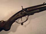 John Calvert 14 Bore Engraved Dangerous Game Double Rifle English Safari Express RARE 1860's SxS - 1 of 15