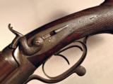 John Calvert 14 Bore Engraved Dangerous Game Double Rifle English Safari Express RARE 1860's SxS - 6 of 15