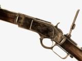 1873 Winchester Rifle Second Model .44-40 Half Mag Long Range Vernier w/ Cleaning Rod & Scabbard - 2 of 15