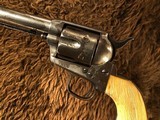 1873 Colt Single Action Army .45 Nickel Ivory 7 1/2" Letter 1881 Antique 1st Generation SAA - 2 of 15