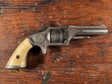 American Standard Tool Co. Pocket Revolver Factory Engraved Wexell & DeGress Lion Grips Ivory RARE - 2 of 15