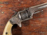 American Standard Tool Co. Pocket Revolver Factory Engraved Wexell & DeGress Lion Grips Ivory RARE - 1 of 15