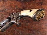 American Standard Tool Co. Pocket Revolver Factory Engraved Wexell & DeGress Lion Grips Ivory RARE - 6 of 15