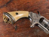 American Standard Tool Co. Pocket Revolver Factory Engraved Wexell & DeGress Lion Grips Ivory RARE - 8 of 15
