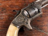 American Standard Tool Co. Pocket Revolver Factory Engraved Wexell & DeGress Lion Grips Ivory RARE - 9 of 15