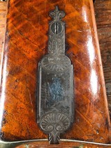 T.G. Schnaut Freehold NJ Exhibition Grade 14 Gauge SxS Shotgun Engraved Silver Relief Carved RARE - 7 of 15