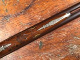 T.G. Schnaut Freehold NJ Exhibition Grade 14 Gauge SxS Shotgun Engraved Silver Relief Carved RARE - 11 of 15