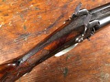 T.G. Schnaut Freehold NJ Exhibition Grade 14 Gauge SxS Shotgun Engraved Silver Relief Carved RARE - 12 of 15