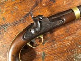 1842 H. Aston US Percussion Military Pistol Inscribed Civil War Battlefield Pickup! - 1 of 15