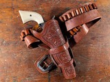1873 Colt Single Action Army .45 1898 Ivory Bob James Tuned J.R.Allen Tooled Rig CAS - 14 of 15