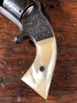 Smith & Wesson No. 2 Old Model Army Nimschke Engraved Silver Inlaid Pearl Civil War Era - 13 of 15