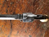 Smith & Wesson No. 2 Old Model Army Nimschke Engraved Silver Inlaid Pearl Civil War Era - 10 of 15