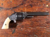 Smith & Wesson No. 2 Old Model Army Nimschke Engraved Silver Inlaid Pearl Civil War Era - 2 of 15