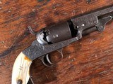 Manhattan Percussion Pocket Revolver Factory Engraved Ivory 1st Day Production SN 6 RARE - 3 of 15