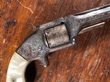 Smith & Wesson No. 2 Old Model Army Civil War Nimschke Engraved Silver & Gold Pearl Grips Patriotic Shield RARE - 12 of 15