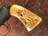 Smith & Wesson No. 3 American Transition First Model Revolver Nimschke Engraved Carved Ivory .44 S&W RARE - 12 of 15