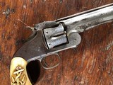 Smith & Wesson No. 3 American Transition First Model Revolver Nimschke Engraved Carved Ivory .44 S&W RARE - 3 of 15