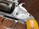 Smith & Wesson No. 3 American Transition First Model Revolver Nimschke Engraved Carved Ivory .44 S&W RARE - 7 of 15