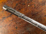 1795 Balkan Miquelet Flintlock Rat Tail Sash Pistol Massive Ornate Relief Carved & Engraved Silver Stock - 13 of 15