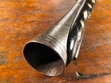 Large Chief's Grade North African/Mediterranean 4 Gauge Flintlock Blunderbuss Bone & Silver Inlay Ebony Stock - 11 of 15
