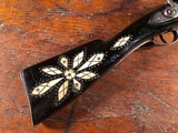 Large Chief's Grade North African/Mediterranean 4 Gauge Flintlock Blunderbuss Bone & Silver Inlay Ebony Stock - 2 of 15
