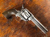 1873 Colt Single Action Army .45 Nickel 4 3/4" ANTIQUE Blackpowder Frame 1892 NICE! - 1 of 15