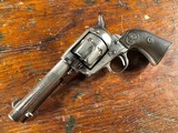 1873 Colt Single Action Army .45 Nickel 4 3/4" ANTIQUE Blackpowder Frame 1892 NICE! - 3 of 15