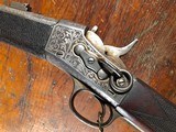 Remington No. 1 Rolling Block Saddle Ring Carbine Deluxe Engraved ANTIQUE Wild West History! - 2 of 15
