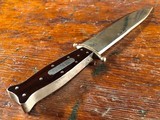 1830's Silver Mounted "Arkansas Knife" English Dog Bone Clip Point Bowie Knife Silver Sheath Rosewood *RARE* - 4 of 11