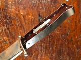 1830's Silver Mounted "Arkansas Knife" English Dog Bone Clip Point Bowie Knife Silver Sheath Rosewood *RARE* - 11 of 11