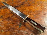 1830's Silver Mounted "Arkansas Knife" English Dog Bone Clip Point Bowie Knife Silver Sheath Rosewood *RARE* - 6 of 11