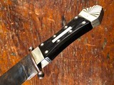 1840 Rodgers & Sons Marked Rose New York American Coffin Handle Clip Point Bowie Knife *RARE* - 7 of 10